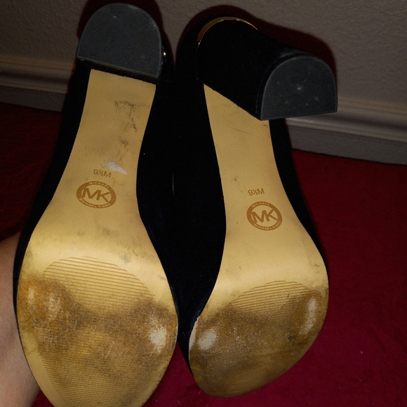 Michael Michael Kors Black Chunky Platform Heels - Picture 7 of 7